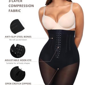 FeelinGirl Shapewear Tummy Control Body Shaper Shorts Butt Lifting Panties Thigh Slimmer