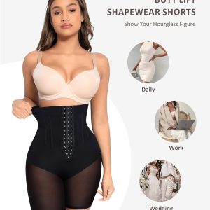 FeelinGirl Shapewear Tummy Control Body Shaper Shorts Butt Lifting Panties Thigh Slimmer