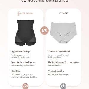FeelinGirl Tummy Control Shapewear for Women Butt Lifting Briefs Underwear