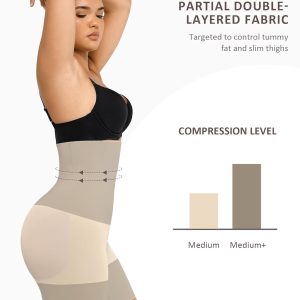 FeelinGirl Tummy Control Shapewear Shorts for Women High Waisted Shapewear Shorts Under Dress Shapewear Butt Lifting Panties