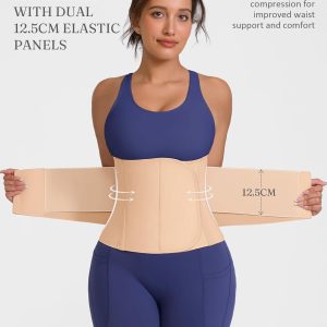 FeelinGirl Waist Trainer Belt for Women Waist Cincher Trimmer Corset Adjustable Hook Loop Faja Tummy Control Slimming