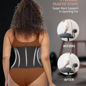 FeelinGirl Waist Trainer Belt Waist Cincher Trimmer Ab Belt Tummy Control Body Shaper with Triple Wrap Women and Men