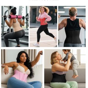 FeelinGirl Waist Trainer Corset Shapewear Tummy Control Body Shaper Waist Cincher for Women Sport Workout Girdle