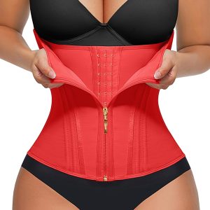FeelinGirl Waist Trainer Corset Shapewear Tummy Control Body Shaper Waist Cincher for Women Sport Workout Girdle