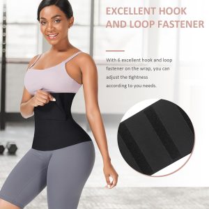 FeelinGirl Waist Trainer for Women Bandage Wrap Trimmer Belt Long Torso Tummy Wraps Belly Body Shaper Waist Trimmer Belt