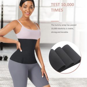 FeelinGirl Waist Trainer for Women Bandage Wrap Trimmer Belt Long Torso Tummy Wraps Belly Body Shaper Waist Trimmer Belt