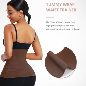 FeelinGirl Waist Trainer for Women Bandage Wrap Trimmer Belt Long Torso Tummy Wraps Belly Body Shaper Waist Trimmer Belt