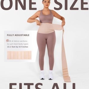 FeelinGirl Waist Trainer for Women & Men Breathable Tummy Control Waist Wrap Belt Elastic Bandage Belly Band