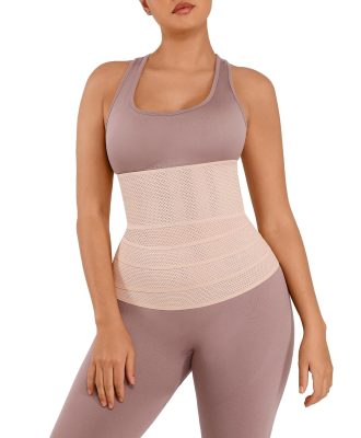 FeelinGirl Waist Trainer for Women & Men Breathable Tummy Control Waist Wrap Belt Elastic Bandage Belly Band