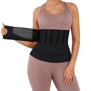 FeelinGirl Waist Trainer for Women & Men Breathable Tummy Control Waist Wrap Belt Elastic Bandage Belly Band