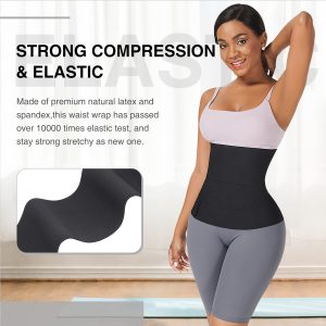 FeelinGirl Waist Trainer for Women Men - Wrap Belt for Stomach Plus Size Tummy