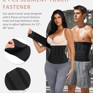 FeelinGirl Waist Trainer for Women Men - Wrap Belt for Stomach Plus Size Tummy