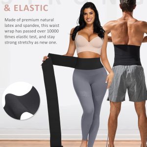 FeelinGirl Waist Trainer for Women Men - Wrap Belt for Stomach Plus Size Tummy
