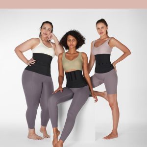 FeelinGirl Waist Trainer for Women Snatch Bandage Tummy Wrap Plus Size Workout Waist Trimmer for Gym Sport