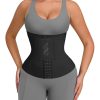 FeelinGirl Waist Trainer for Women Waist Trimmer Ab Belt Tummy Control with Triple Segmented Belt Hourglass Body Shaper