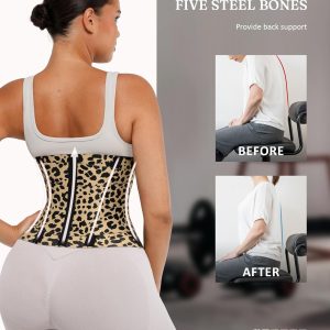 FeelinGirl Waist Trainer Long Torso Waist Cincher Trimmer Ab Belt Tummy Control Body Shaper Triple Wrap Women and Men