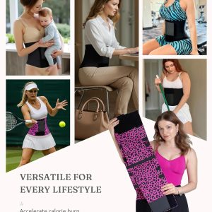 FeelinGirl Waist Trainer Long Torso Waist Cincher Trimmer Ab Belt Tummy Control Body Shaper Triple Wrap Women and Men