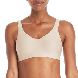 Hanes Womens Wireless Bra, Smooth Comfort Full-Coverage T-Shirt Bra for Women, Single Or 2-Pack