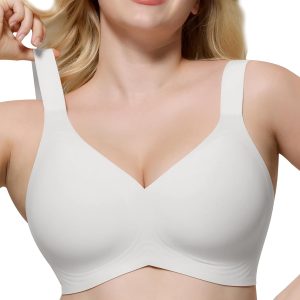 HORISUN Bras for Women No Underwire Wireless Seamless Wirefree Support Lift Full Coverage Push Up T Shirt Bra