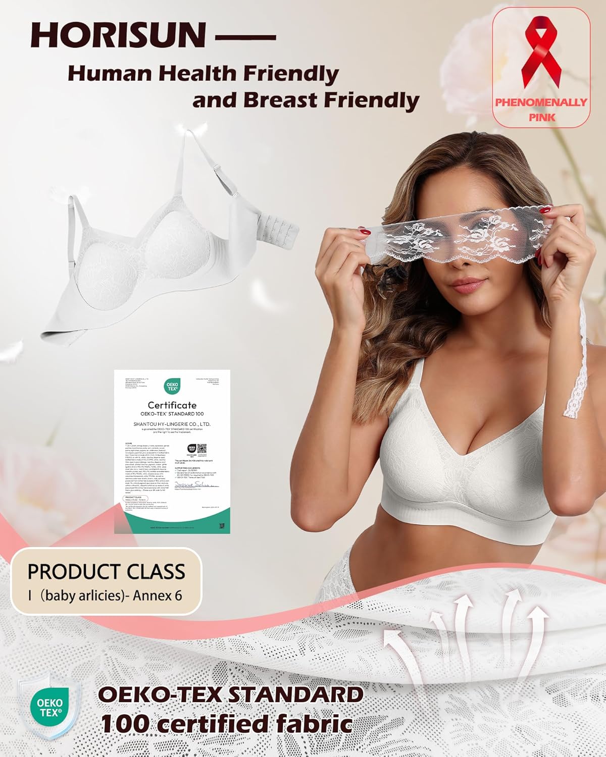 HORISUN Lace Jelly Bras for Women No Underwire Seamless Wireless V Neck Push Up No Wire Full Coverage Bralettes