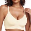 HORISUN Womens Wireless Seamless Pullover Bra with Soft Support Vest No Underwire Criss Cross Back T Shirt Bra