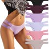 Knowyou Seamless Underwear for Women Sexy Bikini Panties Cheeky High Cut Hipster Stretch Cute Panty for Ladies