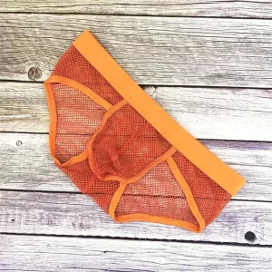 M-XL Mesh Underwear Men Large Fishnet Briefs Breathable Low Waist Full Transparent Underpants Sexy Solid Color Panties - AliExpress 200574005