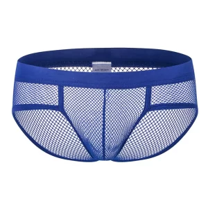 M-XL Mesh Underwear Men Large Fishnet Briefs Breathable Low Waist Full Transparent Underpants Sexy Solid Color Panties - AliExpress 200574005