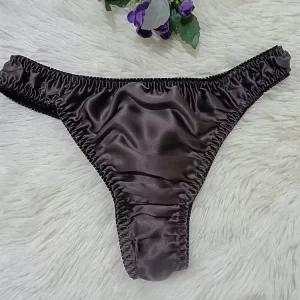 Men Sexy Silk Sexy Soft Briefs Thong Panties Solid Color Lingerie Comfortable Underwear Breathable Underpants Low Rise Knickers - AliExpress 200574005