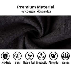 Men's Boxer Briefs,10 Pack，Mens Boxer Briefs Breathable Soft Moisture-Wicking Quick-Dry Underwear,Black