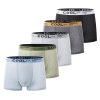 Men's Boxer Briefs Sports 5-Pack - AirMesh Ultra Breathable Underwear,Multi-Color