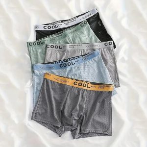 Men's Boxer Briefs Sports 5-Pack - AirMesh Ultra Breathable Underwear,Multi-Color