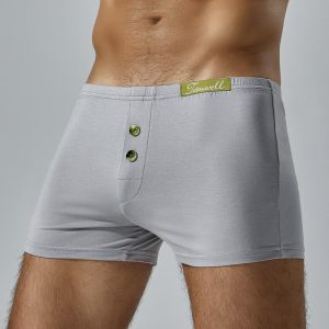 Mens Boxers – Comfortable Cotton Underwear for Men Sports Homewear Underpants Button Fly Mens Boxershorts