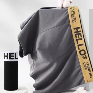 Men's Breathable Boxer Briefs 10-Pack - Airflow Anti-Friction, Moisture Wicking Quick-Dry Underwear Multipack