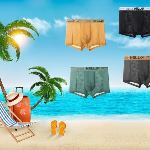 Men's Breathable Boxer Briefs with Mesh Panels, 8-Pack, Multi-Color