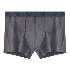 Men's Cotton Boxer Briefs, Ribbed Comfort Fit, 7-Pack, Solid Color Underwear