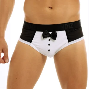 Men's Cute Tuxedo Boxer Shorts Briefs Underwear Black Color Splice Cotton Bow Tie Panties for Bedtime Surprise Underpants - AliExpress 200574005