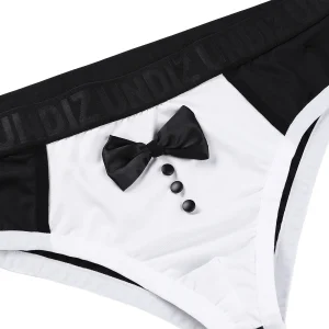 Men's Cute Tuxedo Boxer Shorts Briefs Underwear Black Color Splice Cotton Bow Tie Panties for Bedtime Surprise Underpants - AliExpress 200574005