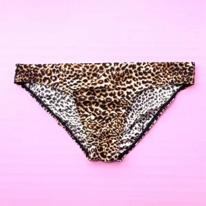 Men's Panties Leopard Printed Bikini G-String Low Waist Briefs Soft Pouch Temptation Lingerie Underwear Seamless Underpants - AliExpress 200574005
