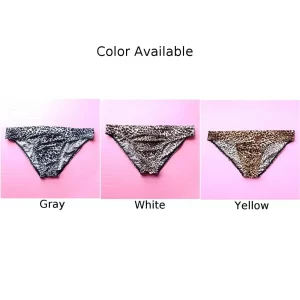 Men's Panties Leopard Printed Bikini G-String Low Waist Briefs Soft Pouch Temptation Lingerie Underwear Seamless Underpants - AliExpress 200574005