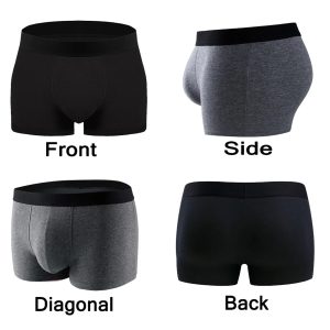 Mens Underwear 5 Pack, Mens Boxer Briefs Breathable Soft Moisture-Wicking Quick-Dry Underwear for Men Multipack
