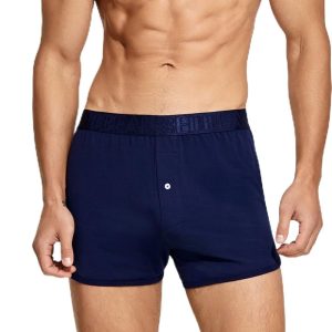 Mens Underwear Boxers to Men Cotton Sleepwear Boxershot with Button Fly