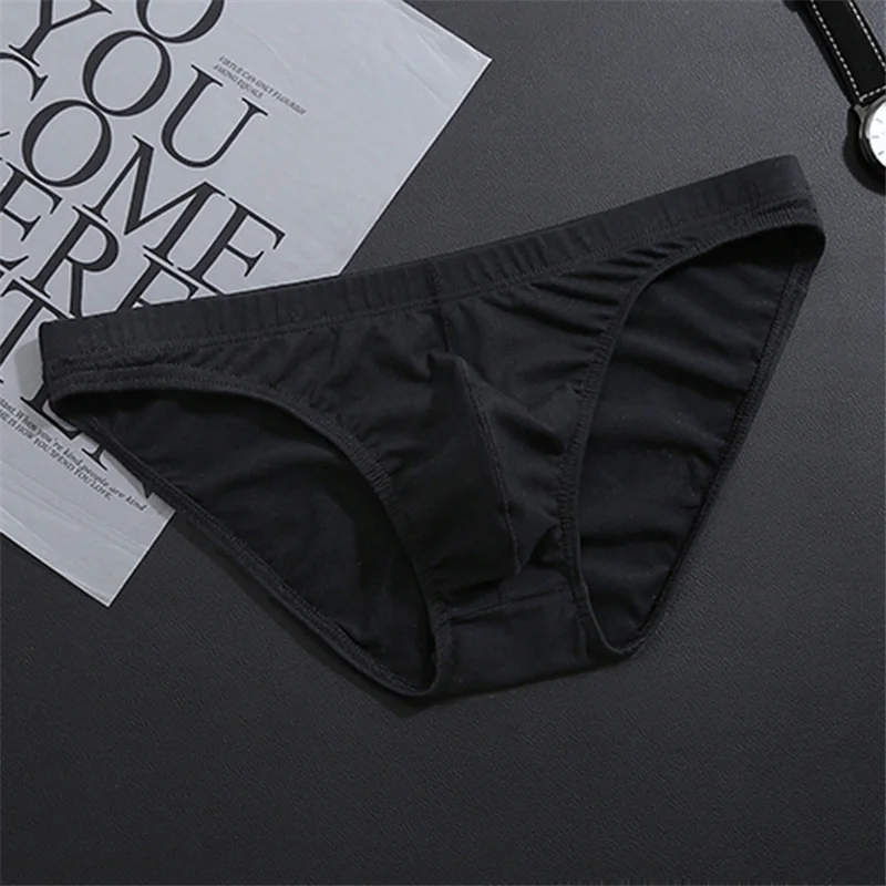 Men's Underwear Solid Color Summer Cotton Underpants Male Shorts Sexy Briefs Big Size Seamless Man Panties For Men - AliExpress 200574005