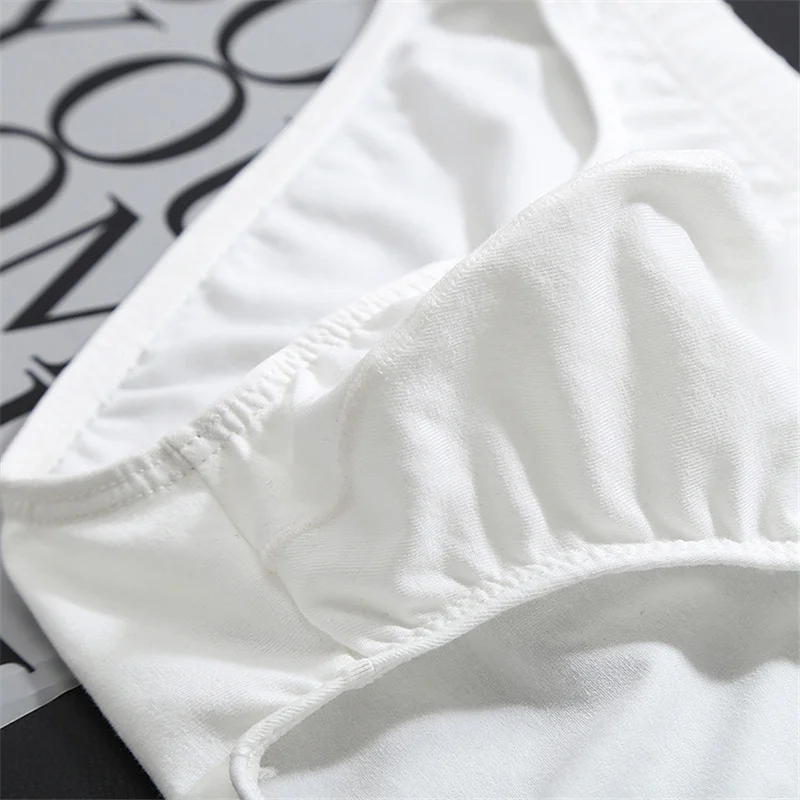 Men's Underwear Solid Color Summer Cotton Underpants Male Shorts Sexy Briefs Big Size Seamless Man Panties For Men - AliExpress 200574005