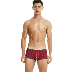 Men's Woven Boxers Cotton Moisture Wicking Boxer Briefs for Relaxed Fit