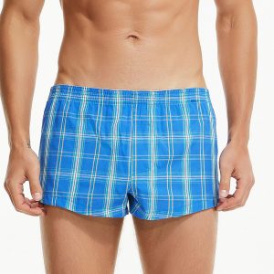 Men's Woven Boxers Underwear Moisture Wicking Boxer Briefs with Relaxed Fit, Comfortable Cotton Shorts