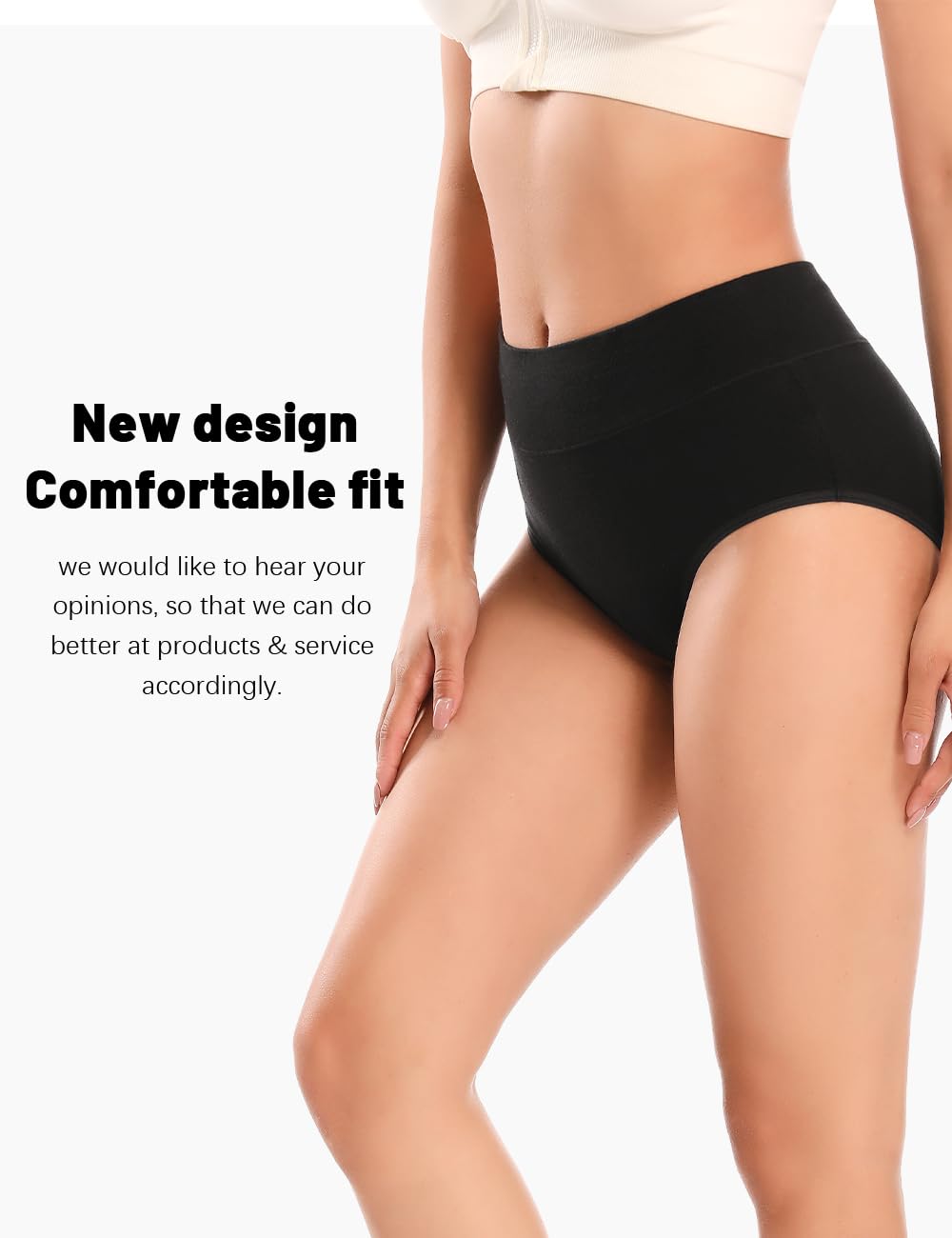 Molasus Incontinence Underwear for Women Absorbency Period Leakproof Panties