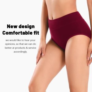 Molasus Incontinence Underwear for Women Absorbency Period Leakproof Panties