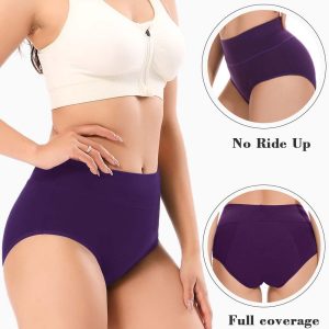 Molasus Incontinence Underwear for Women Absorbency Period Leakproof Panties