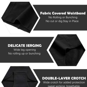 Molasus Women's Soft Cotton Briefs Ladies Mid-High Waisted Full Coverage Panties (Regular & Plus Size)